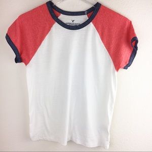 American Eagle baseball tee